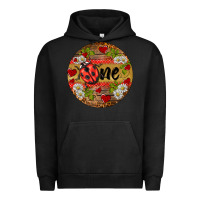 Pigment Black ladybug one ornament Urban Hoodie - BarkalooDesign