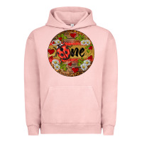 Pigment Salmon ladybug one ornament Urban Hoodie - BarkalooDesign