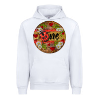 White ladybug one ornament Urban Hoodie - BarkalooDesign