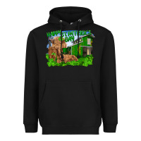Black happy st. patrick's day cattle and calfs Heavyweight Hoodie - RanaPortraitStore
