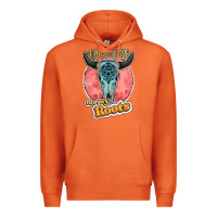 Carrot blame it all on my roots bull skull black Premium Hoodie - JahusDesignShop