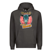 Smoke blame it all on my roots bull skull black Premium Hoodie - JahusDesignShop