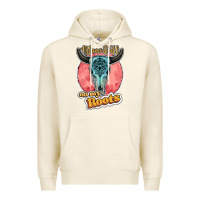 Tofu blame it all on my roots bull skull black Premium Hoodie - JahusDesignShop
