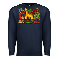 Navy Certified medical assistant juneteenth Premium Sweatshirt - Zillion Design Studio