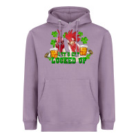 Lavender st. patrick's day roosters let's get lucked up Heavyweight Hoodie - RanaPortraitStore