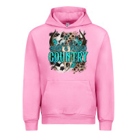 Fuchsia Pink born  raised country Urban Hoodie - NancyCooperArtShop