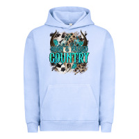 Pigment Grape Ice born  raised country Urban Hoodie - NancyCooperArtShop