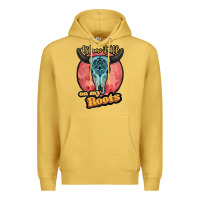 Antique Gold blame it all on my roots white Premium Hoodie - JahusDesignShop