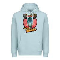 Blue Mist blame it all on my roots white Premium Hoodie - JahusDesignShop