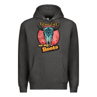 Charcoal Heather blame it all on my roots white Premium Hoodie - JahusDesignShop