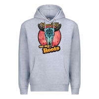 Heather Grey blame it all on my roots white Premium Hoodie - JahusDesignShop