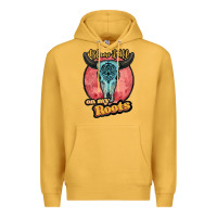 Blame It All On My Roots White Premium Hoodie | Teevron