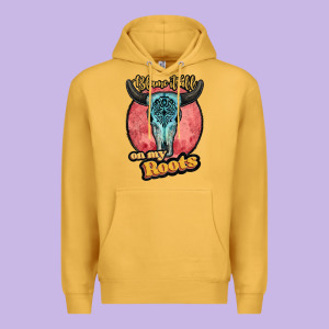 Blame It All On My Roots White Premium Hoodie Designed By Jahusdesignshop