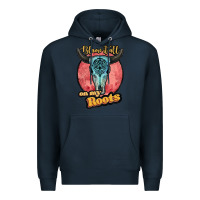 Navy blame it all on my roots white Premium Hoodie - JahusDesignShop