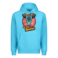 Ocean Blue blame it all on my roots white Premium Hoodie - JahusDesignShop