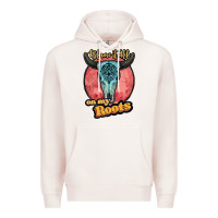 Pale Pink blame it all on my roots white Premium Hoodie - JahusDesignShop