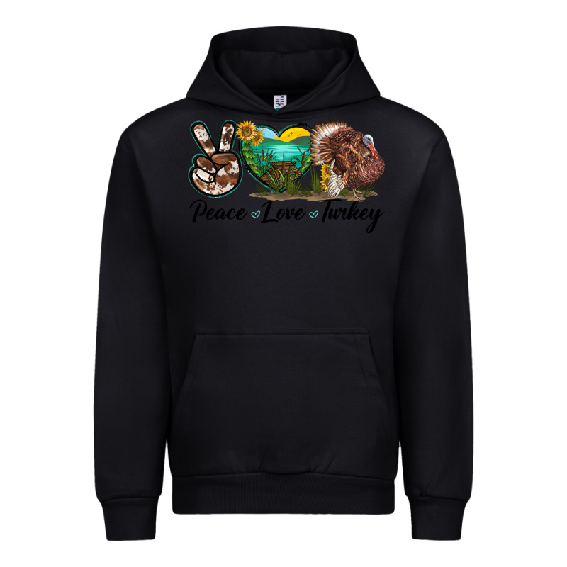 Peace Love Turkey Urban Hoodie by LillyAllenDesigns | Teevron