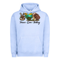 Pigment Grape Ice peace love turkey Urban Hoodie - LillyAllenDesigns