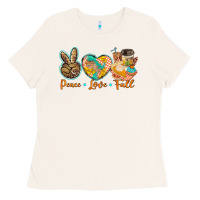 Bone peace love fall Ladies Tee - BarkalooDesign