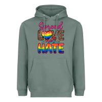 Sage spread love not hate Heavyweight Hoodie - Zillion Design Studio