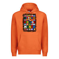 Carrot hispanic haritage month flags with background Premium Hoodie - BundleAndBundleShop
