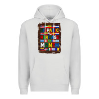 Dove Grey hispanic haritage month flags with background Premium Hoodie - BundleAndBundleShop
