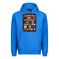 True Royal hispanic haritage month flags with background Premium Hoodie - BundleAndBundleShop
