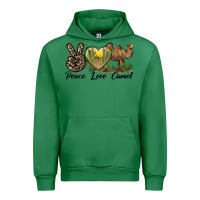 Emerald peace love camel Urban Hoodie - LillyAllenDesigns
