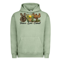 Pigment Oil Green peace love camel Urban Hoodie - LillyAllenDesigns