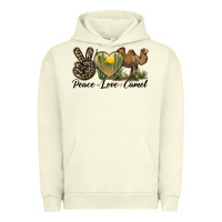 Pigment Pistachio peace love camel Urban Hoodie - LillyAllenDesigns