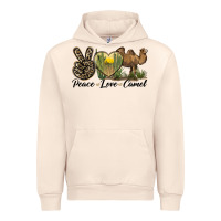 Sandshell peace love camel Urban Hoodie - LillyAllenDesigns