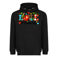 Black love teacher life Heavyweight Hoodie - texasbilliewilder