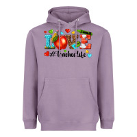 Lavender love teacher life Heavyweight Hoodie - texasbilliewilder