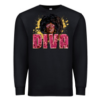 Black Diva juneteenth Premium Sweatshirt - Zillion Design Studio