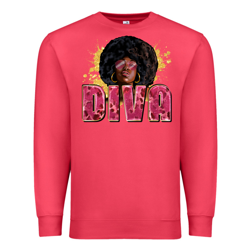 Diva Juneteenth Premium Sweatshirt by Zillion Design Studio | Teevron