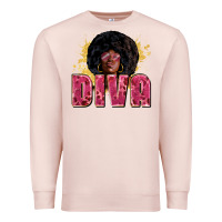 Pale Pink Diva juneteenth Premium Sweatshirt - Zillion Design Studio