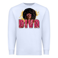 White Diva juneteenth Premium Sweatshirt - Zillion Design Studio