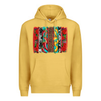 Antique Gold cinco de mayo vibes brushstrokes Premium Hoodie - Artiststas