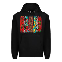 Black cinco de mayo vibes brushstrokes Premium Hoodie - Artiststas