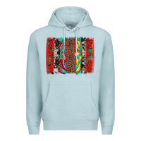 Blue Mist cinco de mayo vibes brushstrokes Premium Hoodie - Artiststas