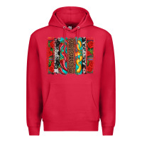 Cardinal cinco de mayo vibes brushstrokes Premium Hoodie - Artiststas