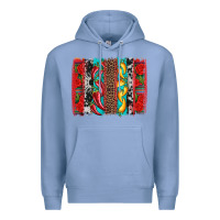 Colony Blue cinco de mayo vibes brushstrokes Premium Hoodie - Artiststas