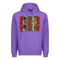 Purple cinco de mayo vibes brushstrokes Premium Hoodie - Artiststas