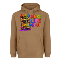 Toasted Coconut make life colorful Heavyweight Hoodie - texasbilliewilder