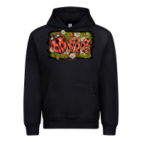 Black ladybug one background Urban Hoodie - BarkalooDesign