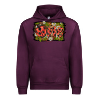 Mauve Wine ladybug one background Urban Hoodie - BarkalooDesign