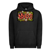 Pigment Black ladybug one background Urban Hoodie - BarkalooDesign