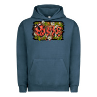 Pigment Midnight Navy ladybug one background Urban Hoodie - BarkalooDesign