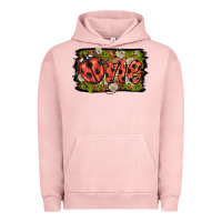 Pigment Salmon ladybug one background Urban Hoodie - BarkalooDesign