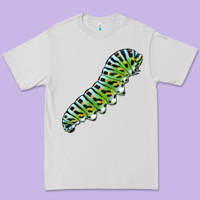 Papilio Machaon Caterpillar Premium Tee Designed By Lillyallendesigns